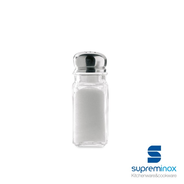 Saleros De Cristal Con Tapa Inox – Cuadrado, Supreminox