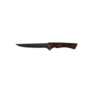 Cuchillo Deshuesar “Churrasco Black” Acero Inoxidable Oscurecido y Mango de Madera 6", Tramontina