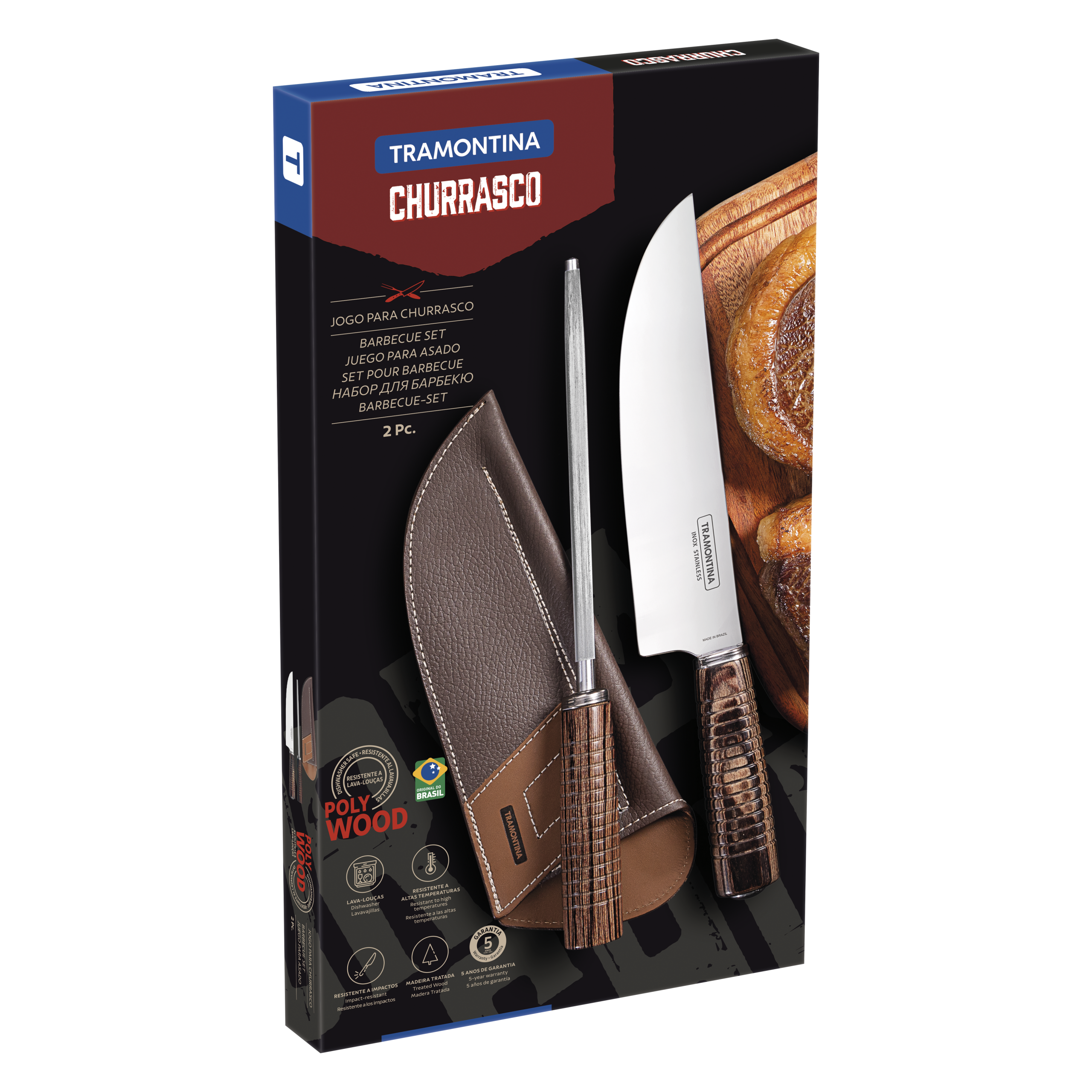 Juego para barbacoa 2 pzas Polywood - Imagen 2