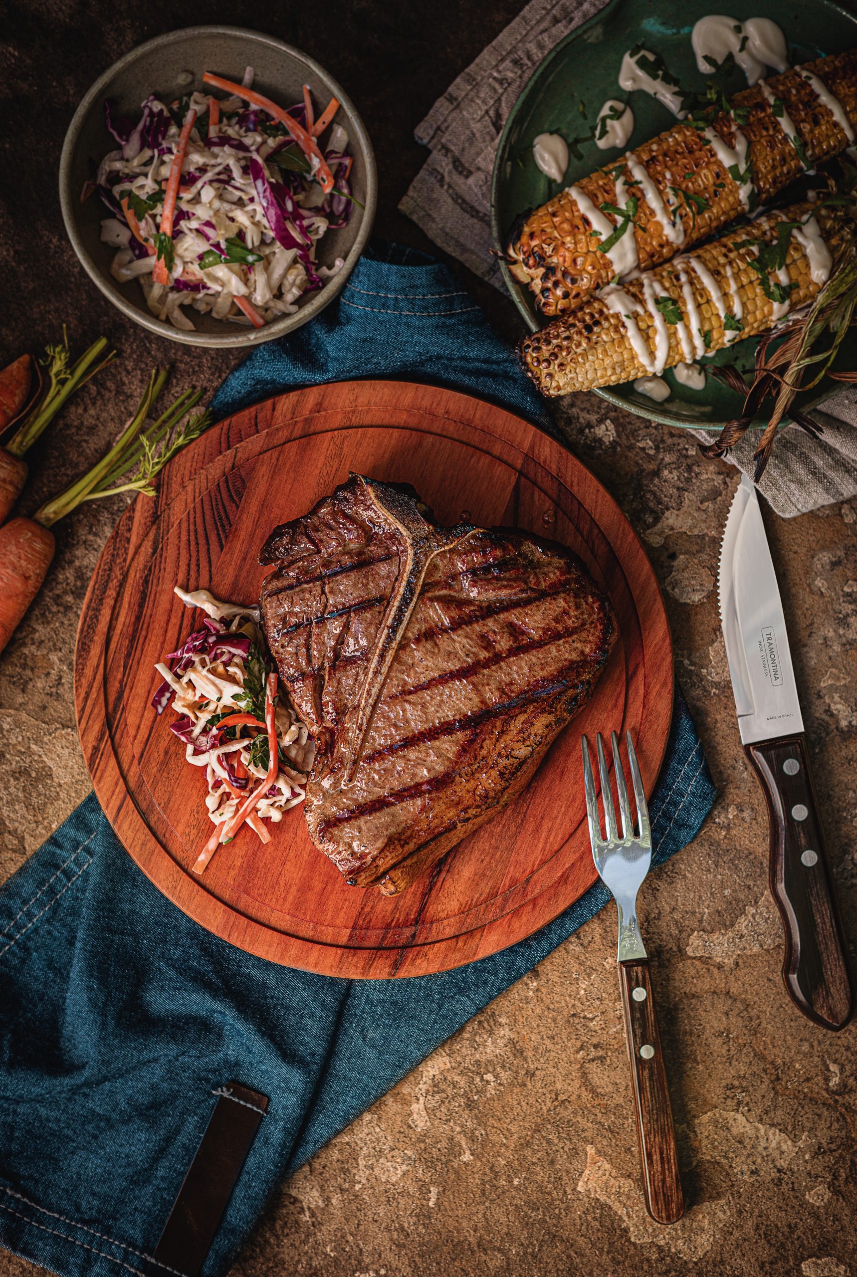 Juego de cuchillos jumbo para barbacoa 4 pzas Polywood - Imagen 9