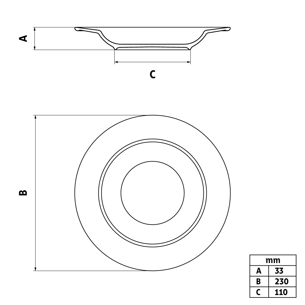 Plato Hondo Ingrid 23 cm - Imagen 3