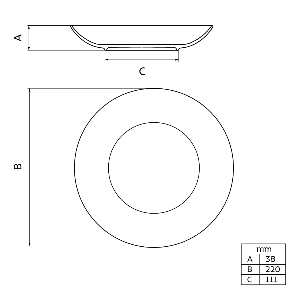 Plato Hondo 22 cm Topázio - Imagen 2