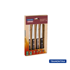 Juego de cuchillos para barbacoa 4 pzas Polywood