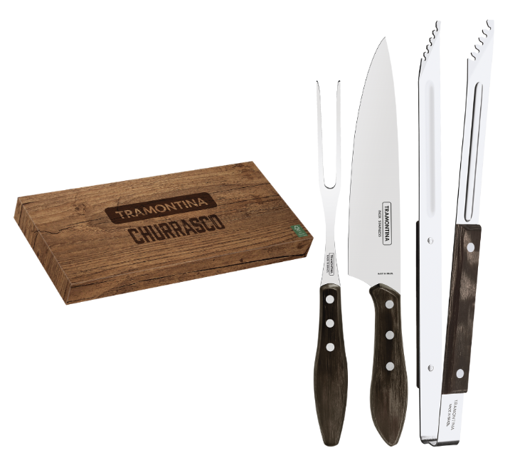Juego para barbacoa 3 pzas Polywood