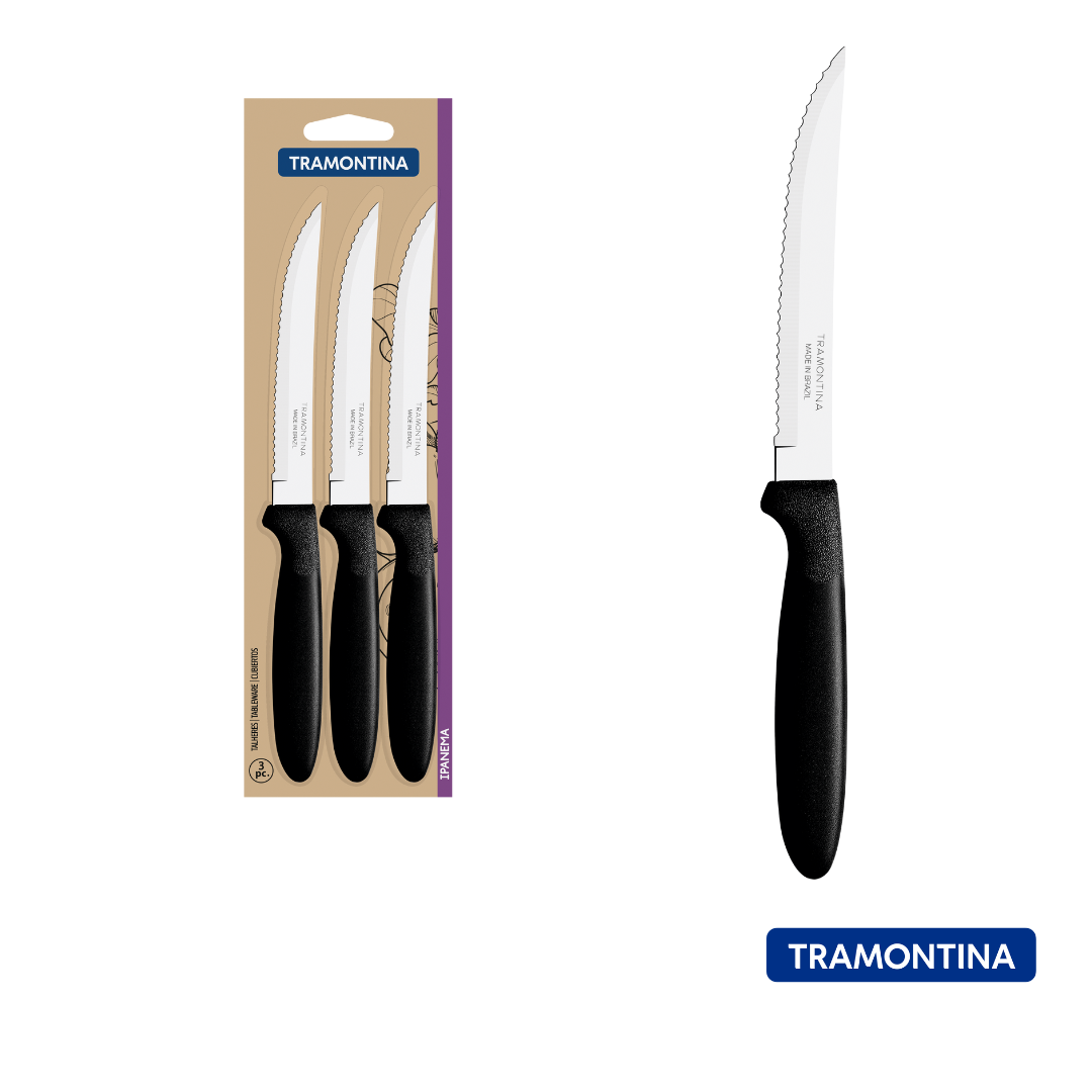 Juego Cuchillos Para Asado 3 piezas Ipanema