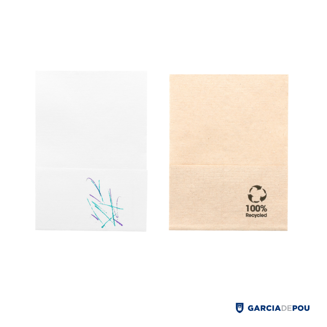 Servilletas Mini Servis Ecolabel 1 capa ‘Volare’ 20 Gr/M2 17×17 Cm Blanco Celulosa (200 Unid.)