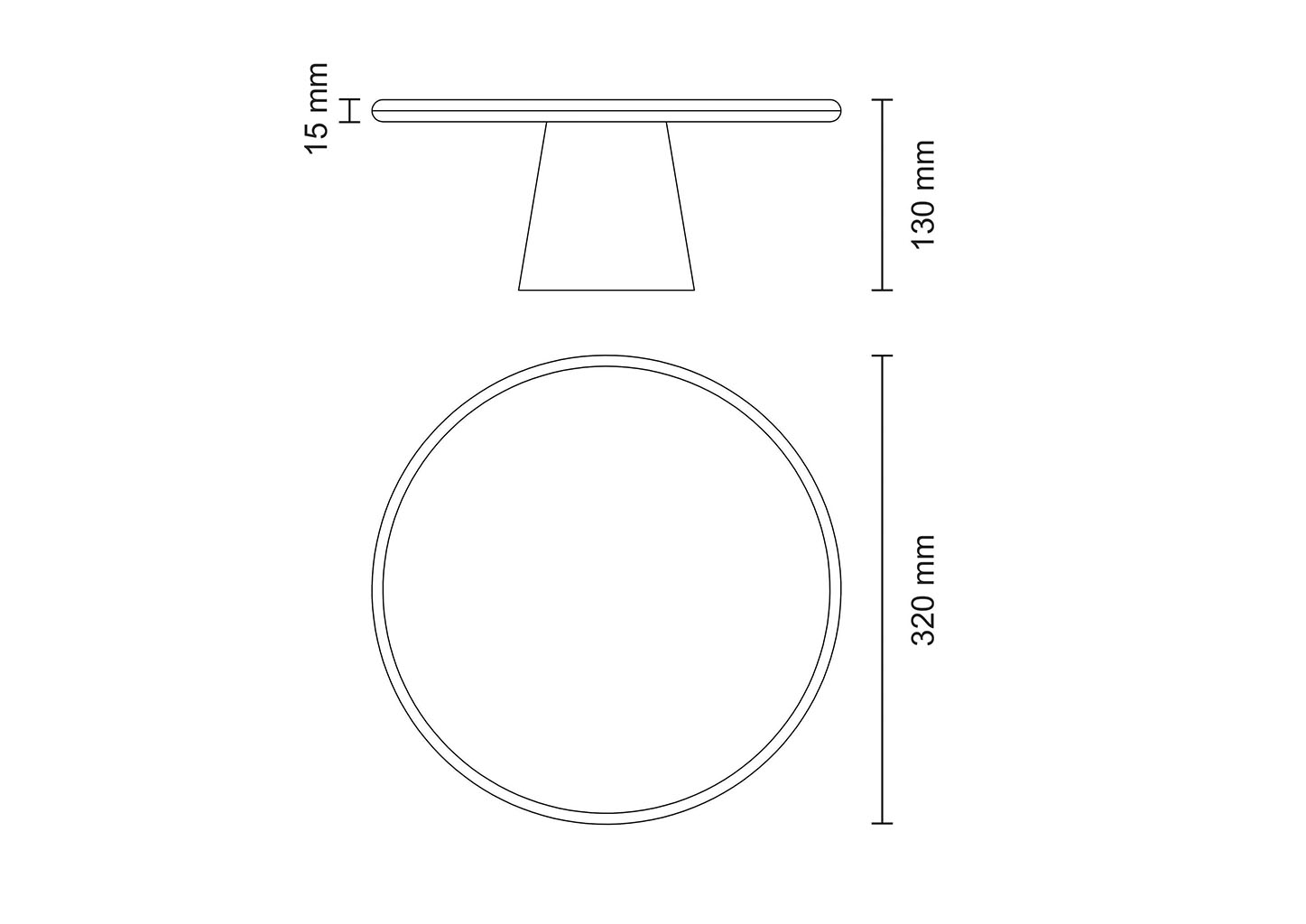 Tabla presentación madera de Teca con base 32x12 cm - Provence - Imagen 7