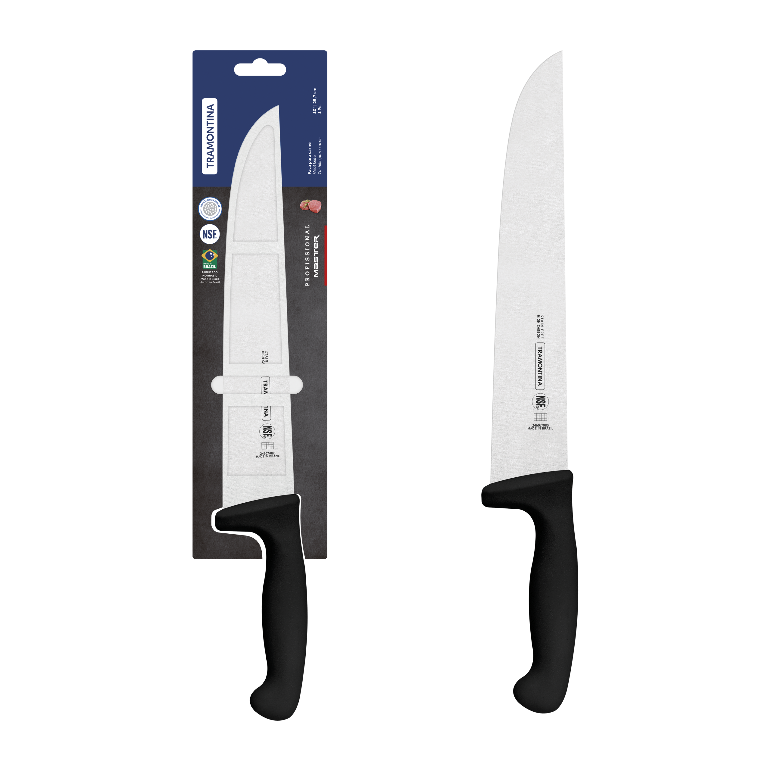 Cuchillo cocinero 27cm - Professional Negro NSF - Imagen 2