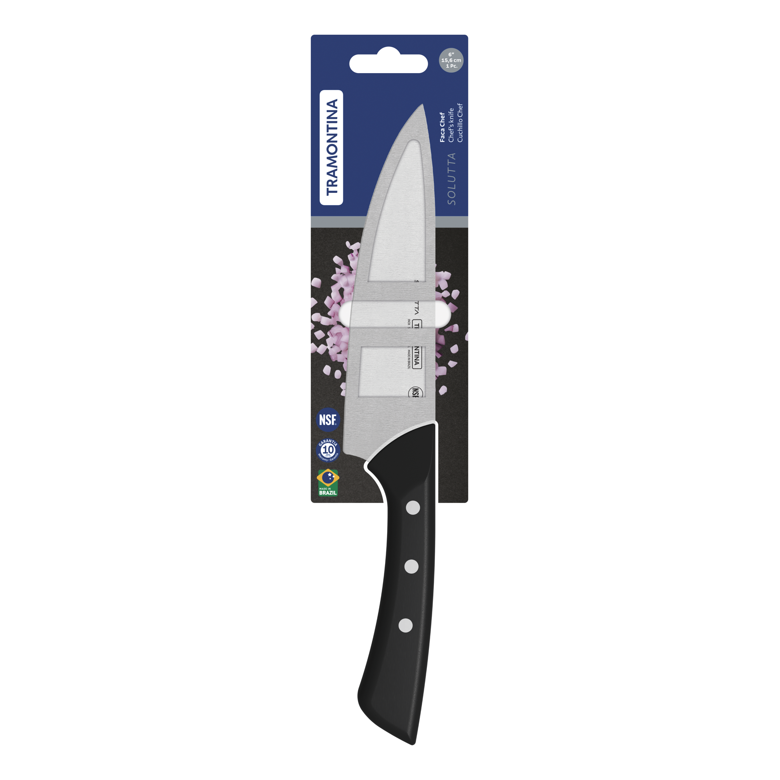 Cuchillo cocinero 15,5 cm - Solutta - Imagen 3